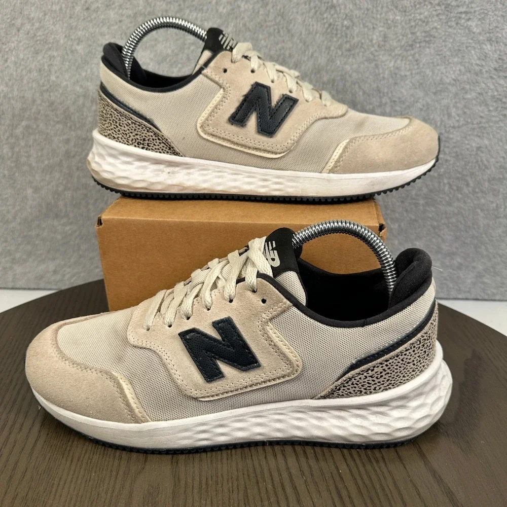 New Balance X-70 Cheetah Print Running Shoe Sneakers Womens 9.5 Beige WSX70tHA